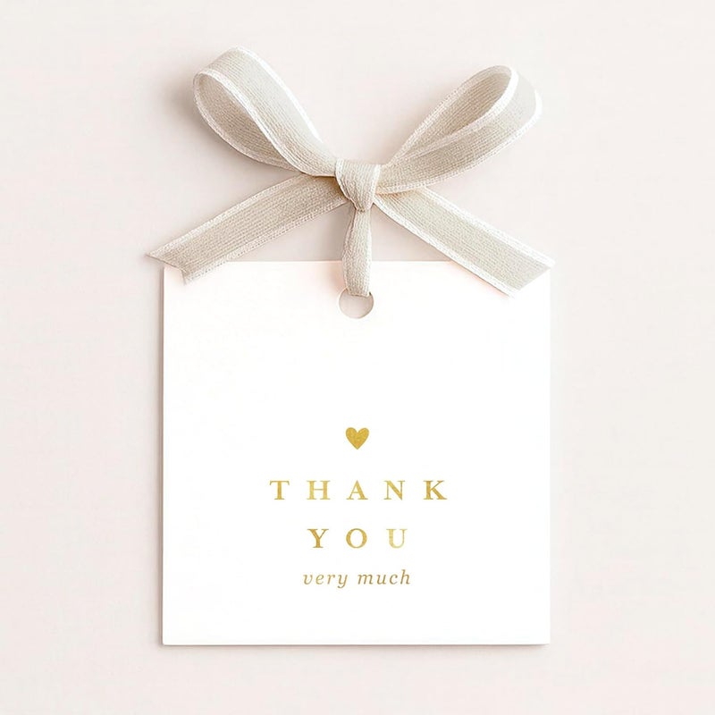 ThreeKin Collective ThreeKin Pack of 50 Thank You Gift Tags - Thank You Very Much - Image 1